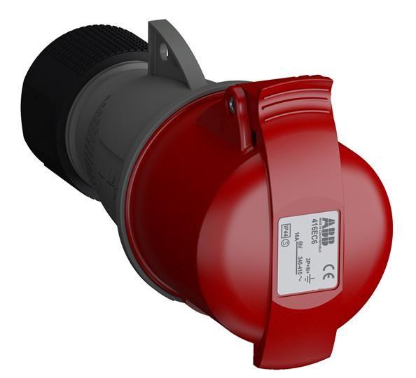 Розетка кабельная 416EC6 Easy&Safe 416EC6 16А 3P+N+E IP44 6ч ABB 2CMA102023R1000