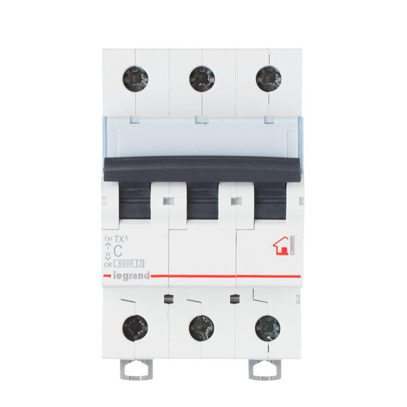 Выключатель автоматический модульный 3п B 32А 10кА TX3 6000 3мод. 400В Leg 403891
