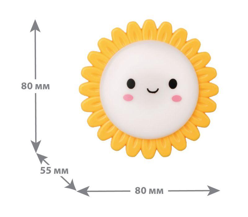 Светильник светодиодный NL-179 "Солнышко" 220В ночник с выкл. бел. Camelion 12535